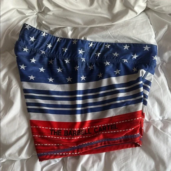 NWOT The Barbell Cartel Patriotic Shorts - Picture 3 of 4